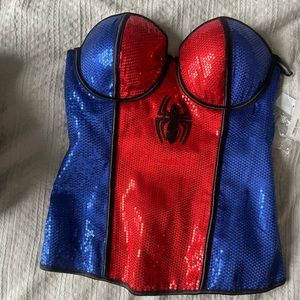 Spiderman corset costume